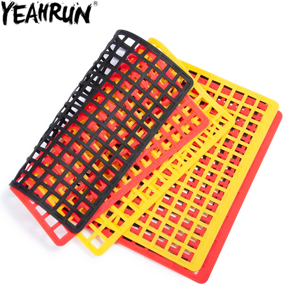 YEAHRUN Rubber Luggage Net for Axial SCX10 Wraith D90 TRX4 TRX6 1/8 1/10 RC Crawler Car Window Net Decoration Parts