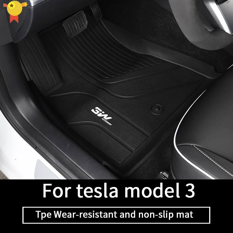 TPE floor mat For tesla model 3 floor mats 2016-2023 Tesla model 3 accessories model 3 tesla three tesla model 3 /accessoires