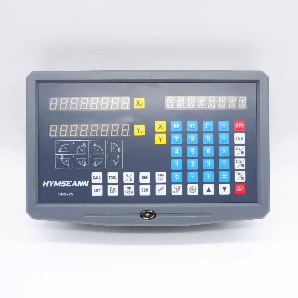 New SNS-2V Display 5um Milling Lathe 2 Axis DRO Digital Readout And 0.005mm TTL EIA-422-A Digital Linear Scale Encoder Sensor