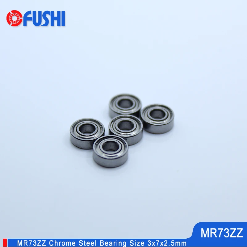 MR73ZZ Bearing 3x7x2.5 mm 5PCS Double Shielded Helicopter Model Car Miniature Deep Groove MR73 Z ZZ Ball Bearings MR73Z