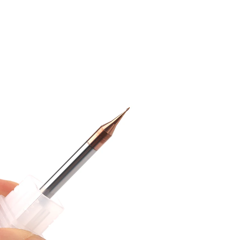 1pc HRC60 0.5mm 0.6mm 0.7mm 0.8mm 0.9mm Micro End Mill2Flutes Solide Carbide CNC Milling Cutter Tools