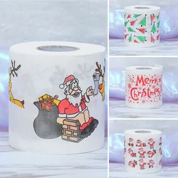 Christmas Pattern Series Roll Paper, Funny Prints, Toilet Paper, Decorations for Home