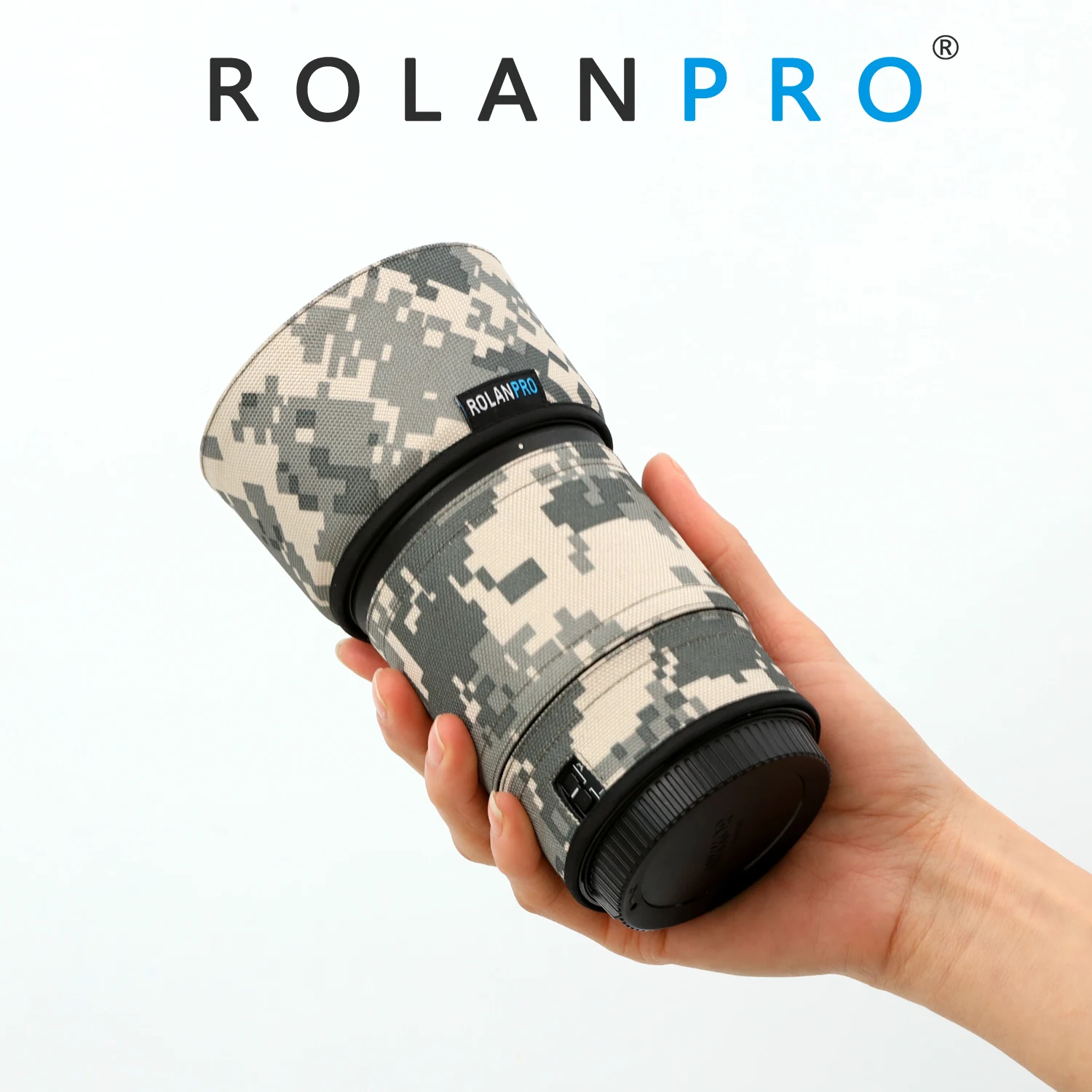 

ROLANPRO Lens Camouflage Coat Rain Cover for Nikon NIKKOR Z 85mm f/1.8 S Lens Case Nylon Waterproof Camera Lens Sleeve