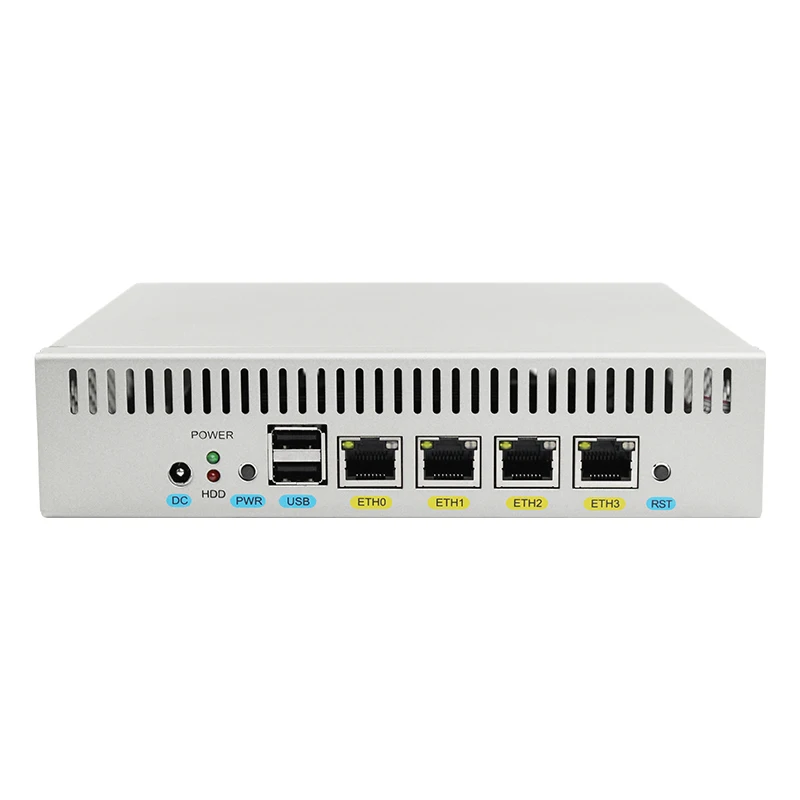 Fanless Pfsense Soft Routing 4 LAN I3 I5 I7 CPU Firewall Prosesor PC Mini Digunakan Sebagai Router VPN Gaming Industri Komputer Kantor