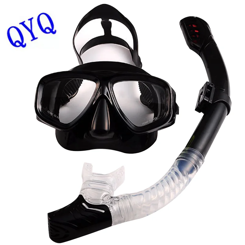 Professional underwater diving mask scuba diving goggles  all-dry Snorkel diving mask