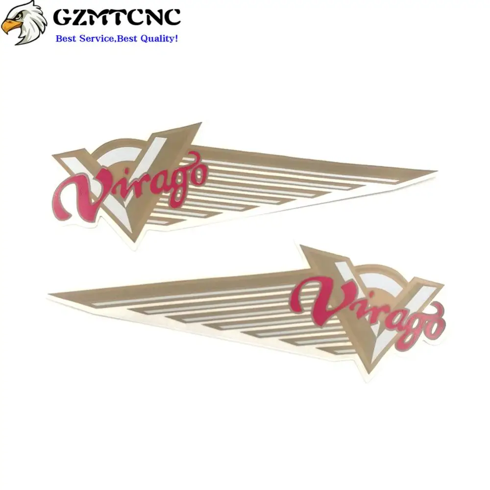 Motorcycle Gas Fuel Tank Virago Decals Stickers For Yamaha VIRAGO XV125 XV250 XV400 XV500 XV535 XV700 XV750 XV920 XV1000 XV1100