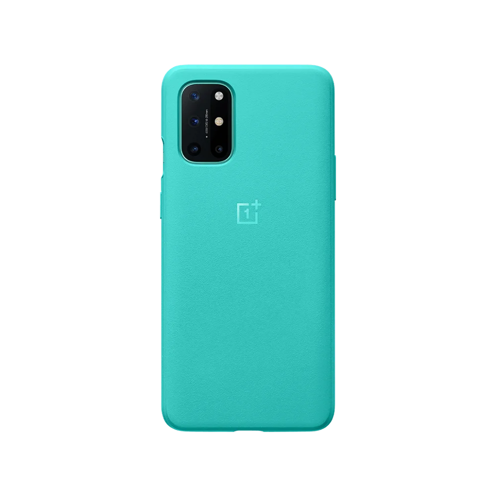 KB2001 Official Protection Covers For OnePlus 8T Case Real Original Sandstone Quantum Bumper Cyborg Cyan Carbon Bumper