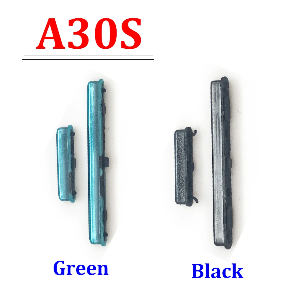 60Pcs，NEW For Samsung A10S A107F A20S A207F A30S A307F A50S A507F Side Keys Power and Volume Buttons Replacement Parts