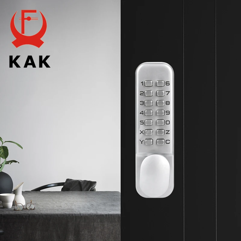 

KAK Anti-theft Security Door Lock Mechanical Password Door Lock Safe Home Gate Lock Door Hardware Indoor Outdoor Lock Keyless