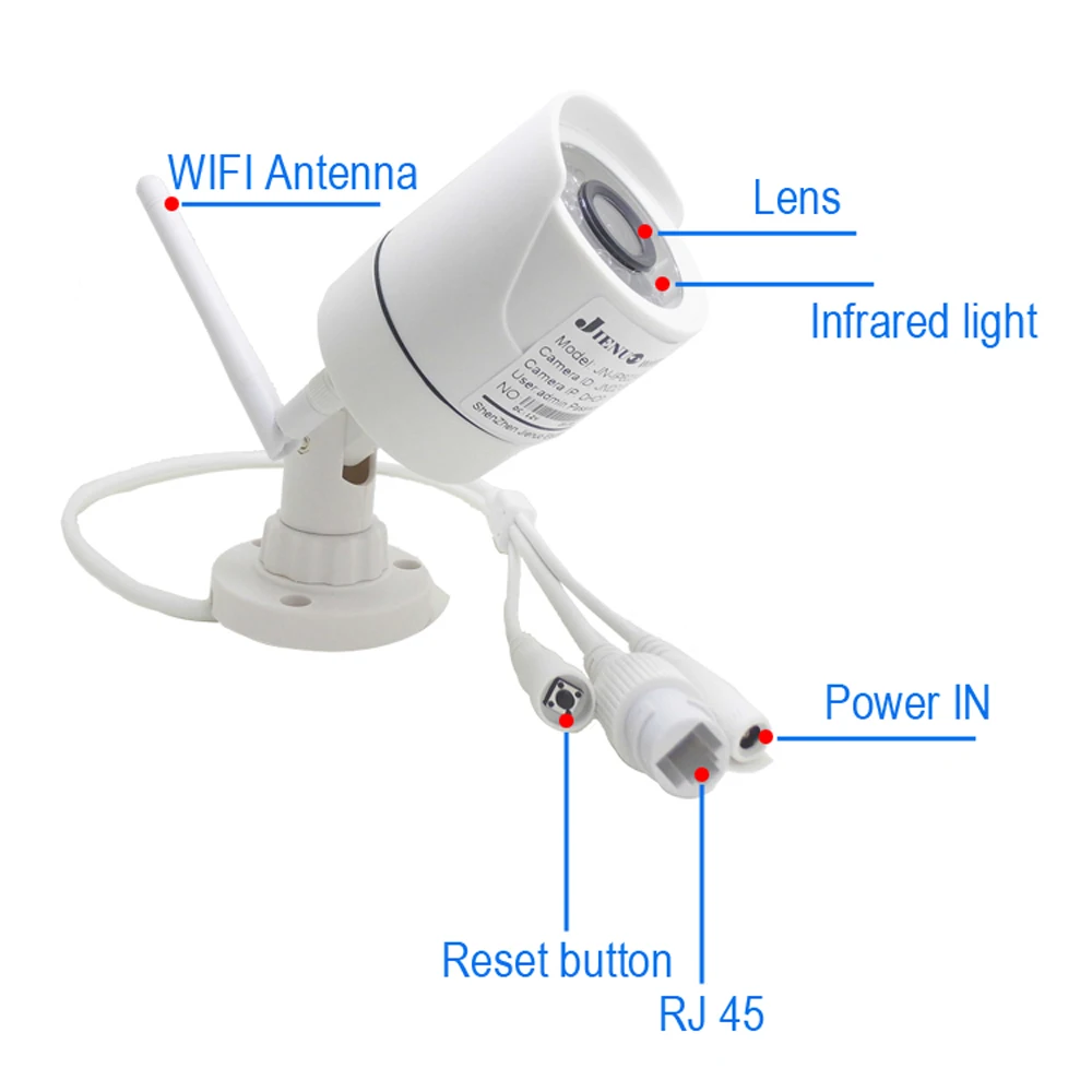 Bullet Camera WIFI Outdoor CCTV Security Video Surveillance Waterproof Wireless Infrared Home Audio IP Cameras Onvif Camhipro
