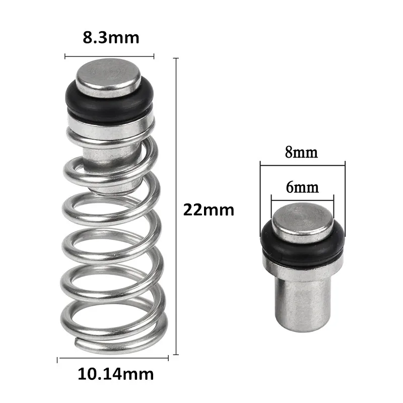 Ball Lock Post Cornelius Type Ball Lock Keg Post, Stainless Steel Poppets and Springs Gas Liquid Post with Thread 19/32\