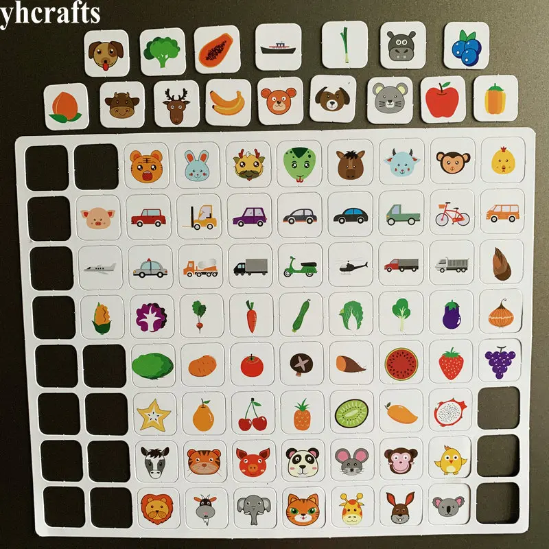 80PCS/Lot animals fruits vegetable vehicle fridge magnet Home decoration Early learning educational toys DIY crafts Kindergarten