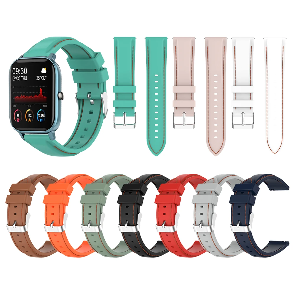 خياطة سيليكون حزام ل COLMI P8 سوار ساعة ذكية المعصم ل COLMI P8 برو الساعات استبدال سوار إكسسوارات