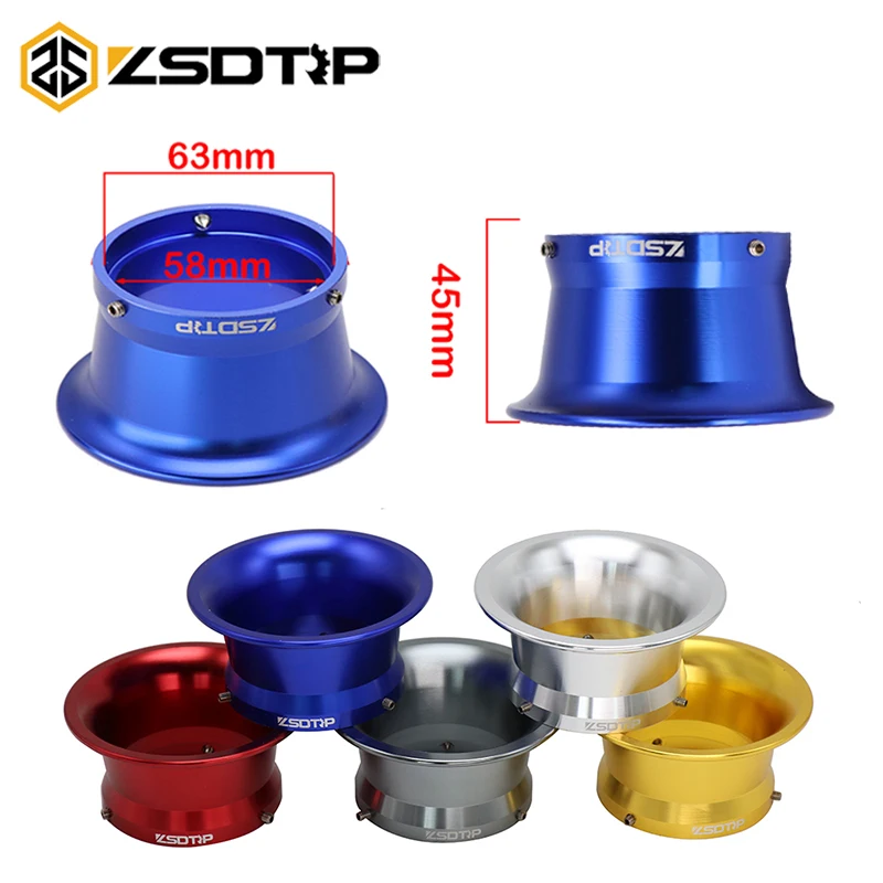 

ZSDTRP 63mm Motorcycle Modified Carburetor Air Filter Cup The Wind Cup Horn Cup for PWK Keihin 34 36 38 40 42mm Carburtor