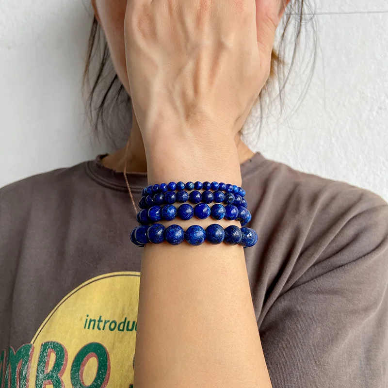 1 Pc Naturstein Armbänder Onyx Achate Runde Perlen Armreifen Für Weibliche Männer Schmuck Reiki Handgemachten Schmuck Yoga Heilung 19 CM – Detail 12