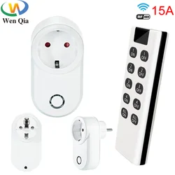 433Mhz Wireless Remote Control Switch Smart Socket EU French Plug 220V 16A Electrical Outlet And Universal Switches For Lamp