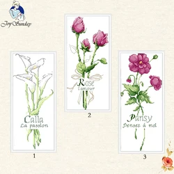 Gioia Domenica Il fiore di rosa DMC 11CT 14CT Punto Croce Set Fatti A Mano FAI DA TE Ricamo DMC Needlework Kit Per Il Regalo amici complementi Arredo Casa