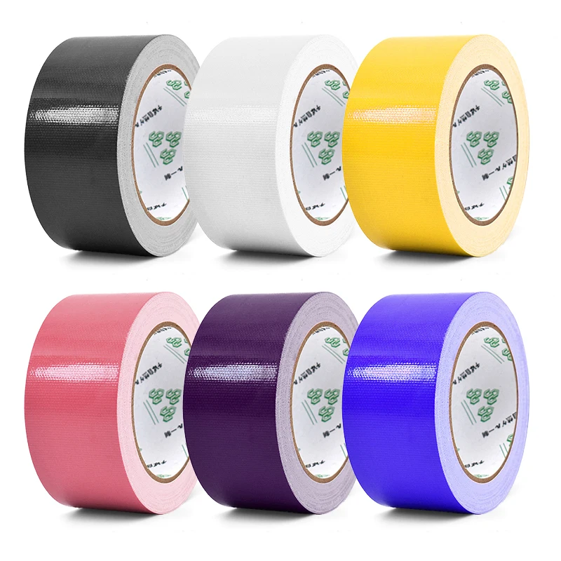 45mm wide Color Cloth Base Tape Cloth Duct Carpet Floor Waterproof Tapes High viscosity Multicolor Adhesive Tape DlY decoration