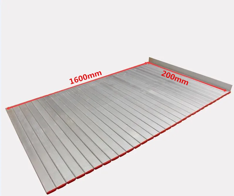Aluminum rolling curtain for machine tools, width 200 mm x Length 1600 mm