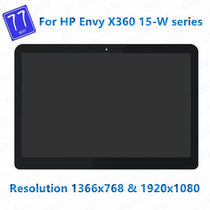 For HP ENVY x360 15-W 15-w237cl 15-w117cl 15-w110nd 15-w000ni 15-w101na 15-w190nb Touch Digitizer Glass LCD Screen Assembly