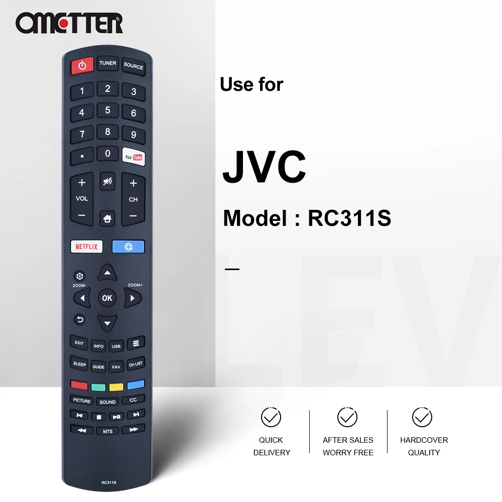 Adatto per telecomando Jvc per TV RC311S 06-531W52-TY01X