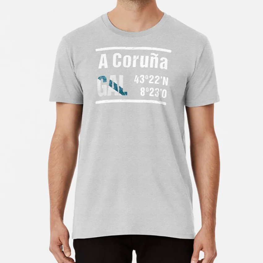 A Coru ? A Galicia Coordinates T Shirt Coru ? A A Coru ? A Galicia Galiza Gz Coordinates Pobos Pobo Concello Concellos