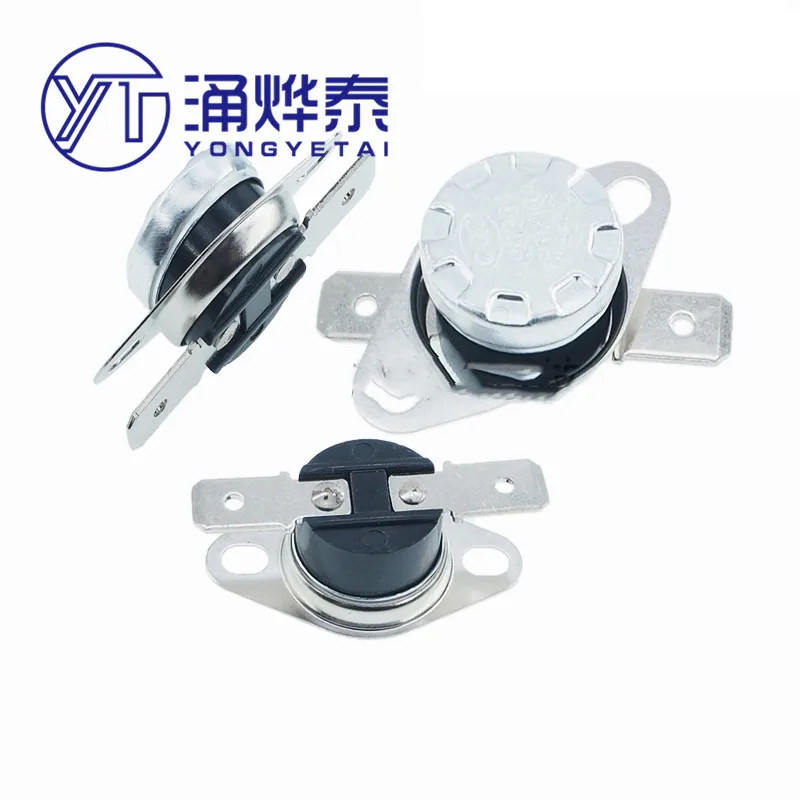 

YYT 5PCS KSD301 temperature control switch 45/65/70//80/90/100-180 degree 10A250V Normally open normally closed