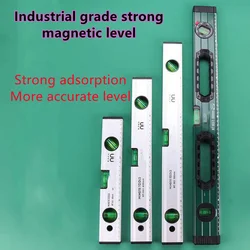 Magnetic Mini Spirit Level High Precision High Bearing Ruler Balance Horizontal Ruler Lever Bubbles Home Decoration Measurement