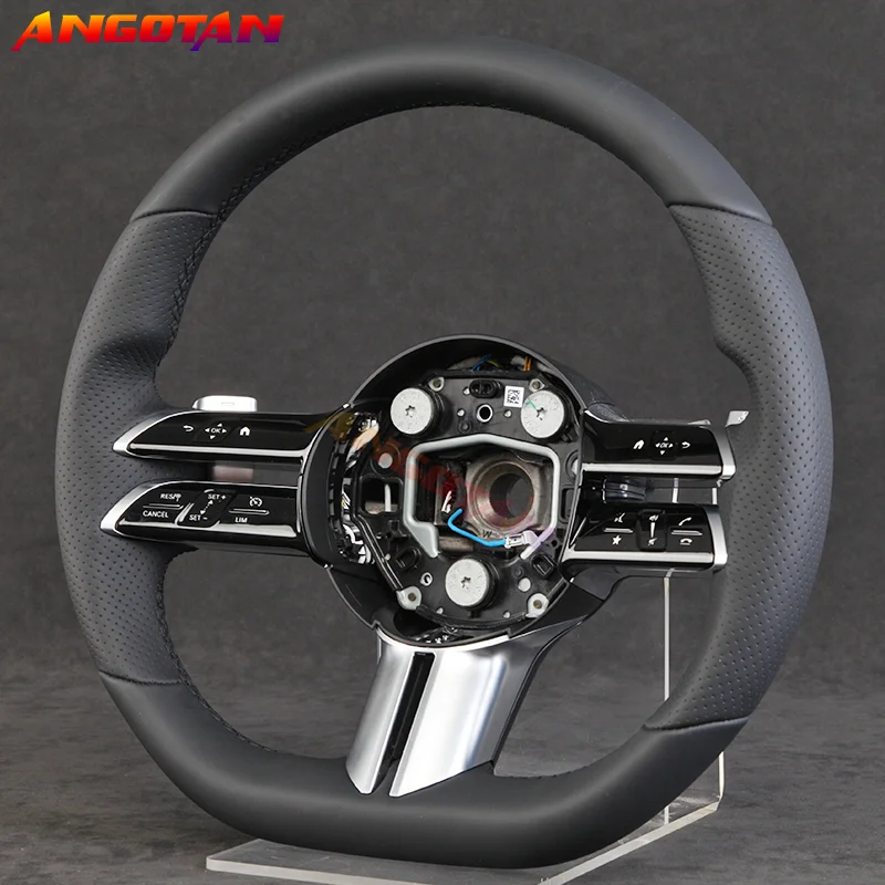 Full Leather Steering Wheel Fit For Benz Sport Car volante esportivo AMG and all series