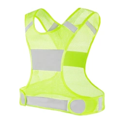 Outdoor Corsa E Jogging Giubbotto Riflettente Gilet Da Ciclista Ciclismo Di Sicurezza Leggero di Pesca Della Maglia di Sport Per Le donne Degli Uomini A Fare Jogging A Piedi