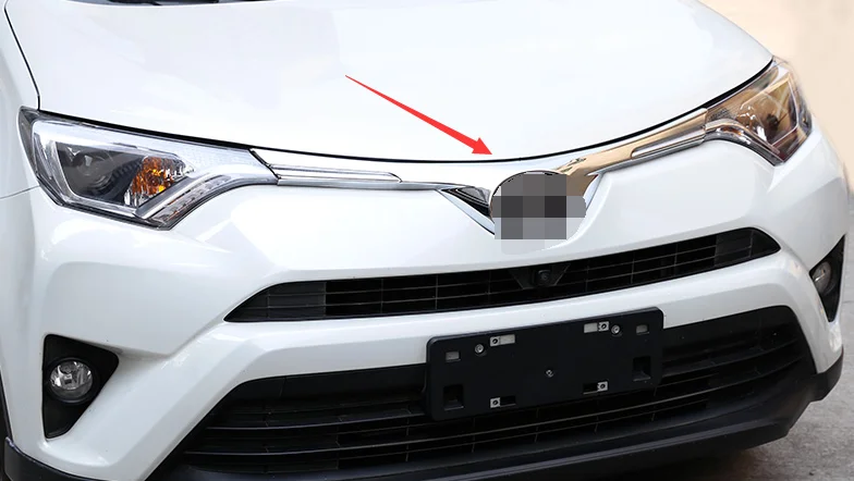 

ABS Chrome Front Grille Grill Trim Cover Molding For Toyota RAV4 2016-2018