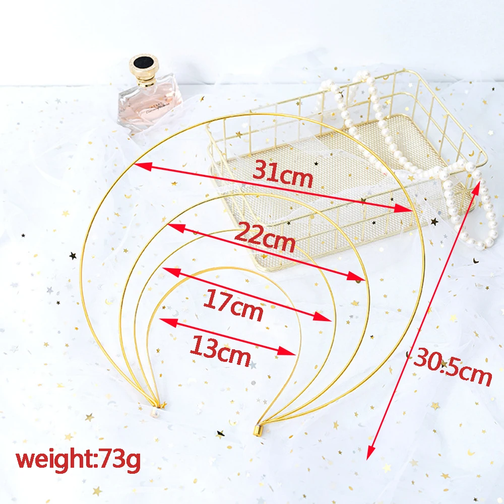 AINAMEISI 4 colors New Unique Big Hairbands Hair Accessories Simple 4 Layer Metal Crown Bridal Tiaras Fashion Party Hair Jewelry
