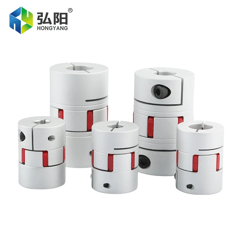 D20 L25 Coupler CNC Claw Aluminum Plum Blossom Soft Shaft Coupling Motor Connection Soft Coupler 4/5/6 / 6.35 / 7/8/9 / 10mm