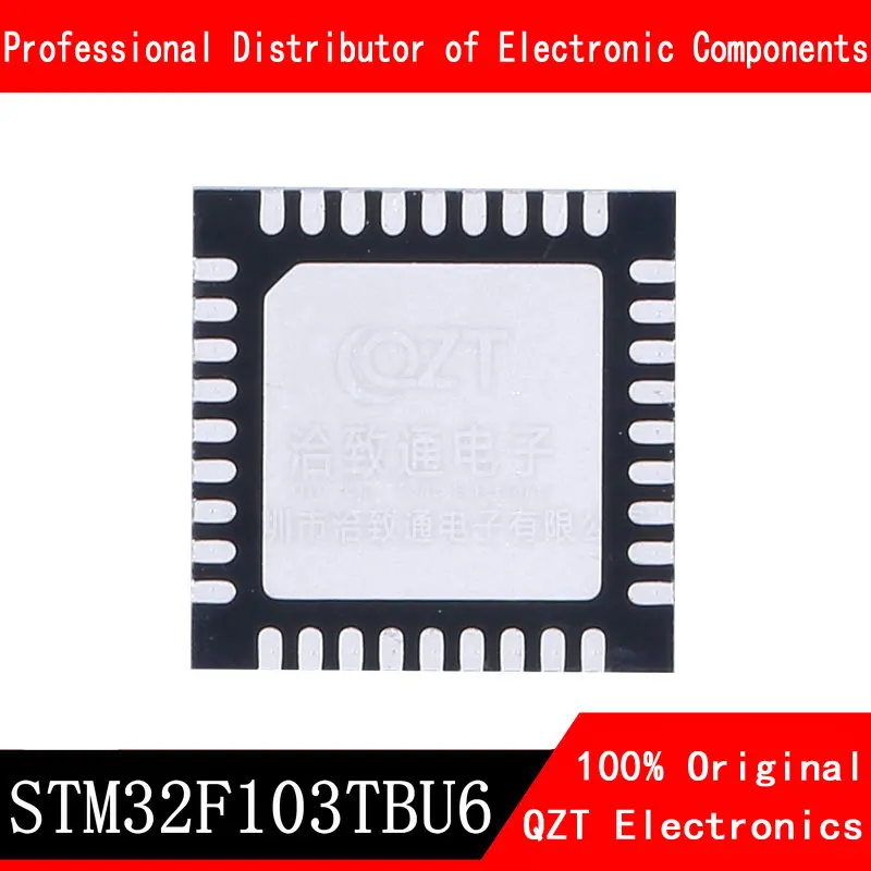 5pcs/lot new original STM32F103TBU6 STM32F103 QFN-36 microcontroller MCU In Stock