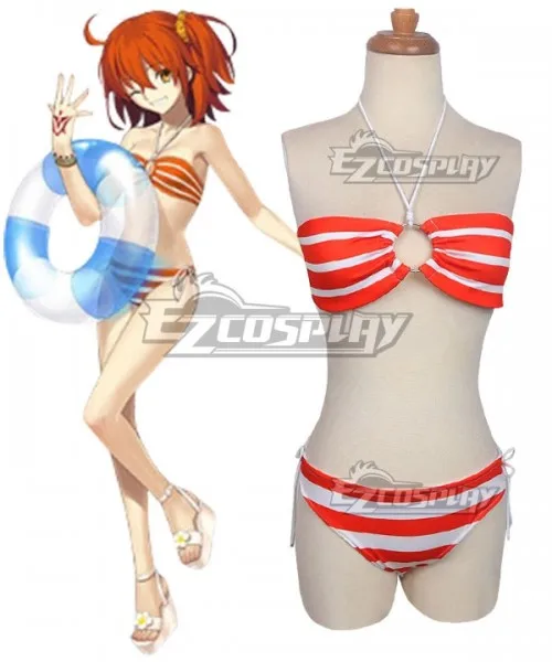 Fate Grand Order Grand Female Master Gudako Swimsuit Suit Girls Summer Party Outfit Set Halloween Swimwear Cosplay Costume E001