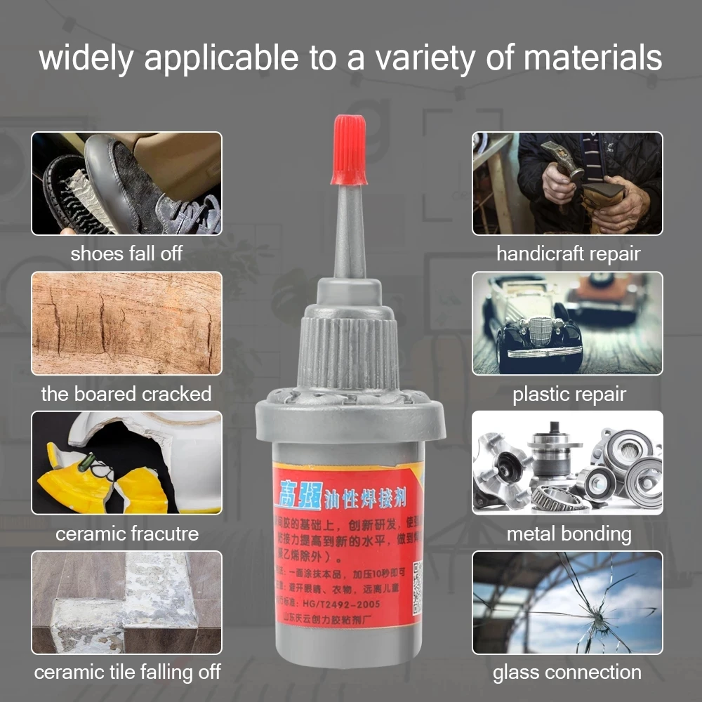 1Pc Multi Purpose Adhesive Glue Plastic Wood Metal Rubber Tire Repair Glue Soldering Agent 0.5 Fl Oz Liquid Leather Жидкая Кожа