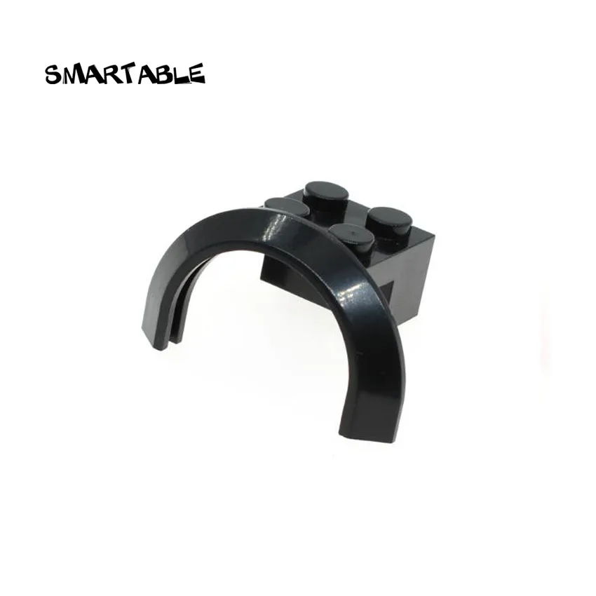 Smartable Voertuig Wielboog Spatbord 2x4x1 Bouwstenen MOC Onderdelen Baksteen Speelgoed Voor Kinderen Compatibel 50745 30 stks/partij