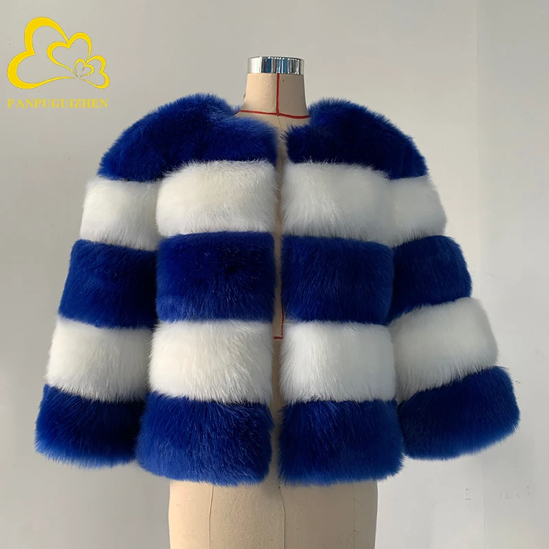 Elegant Faux Fur Coat for Women Autumn and Winter Warm Soft Faux Fur Jacket Female Plush Overcoat Casual Fur Coat