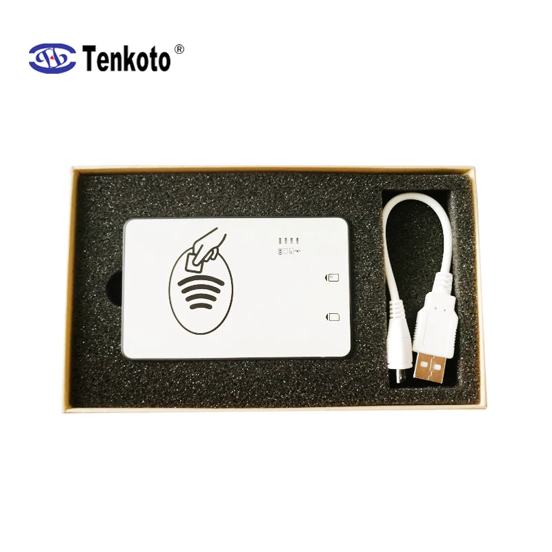 Wireless Bluetooth Contactless RFID IC Chip Insert SIM Wireless NFC Card Reader Writer