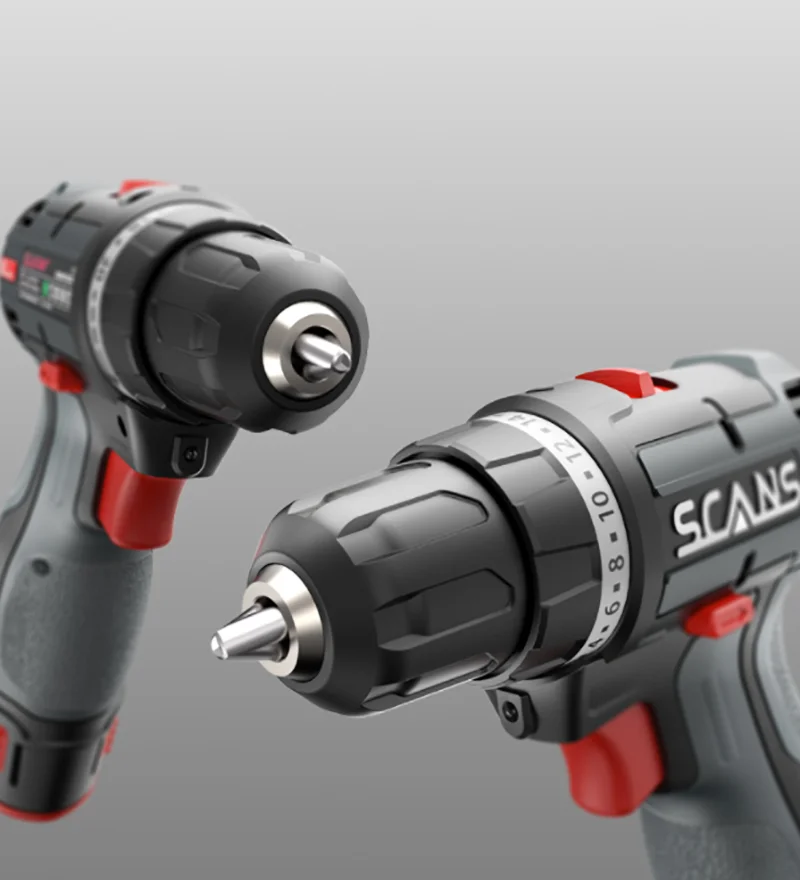 SCANS S120 12V Cordless Drill/Driver 36Nm Lithium Battery Rechargeable PowerTools,durable speed,brushless motor,drill wood/steel