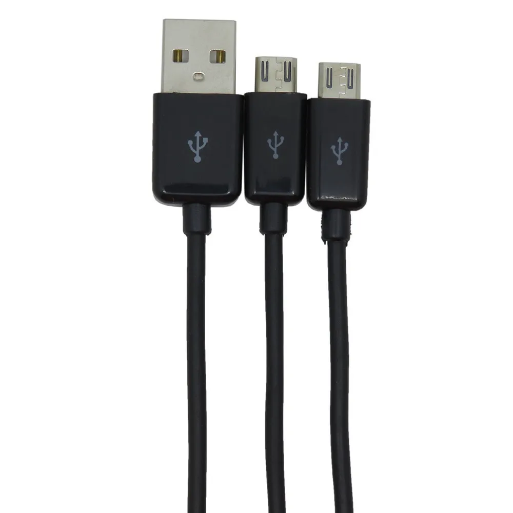 Podwójny kabel Micro USB Splitter kabel do ładowania USB męski na 2 Micro USB Splitter kabel do ładowania 1 do 2 ładowarka Micro USB kabel do