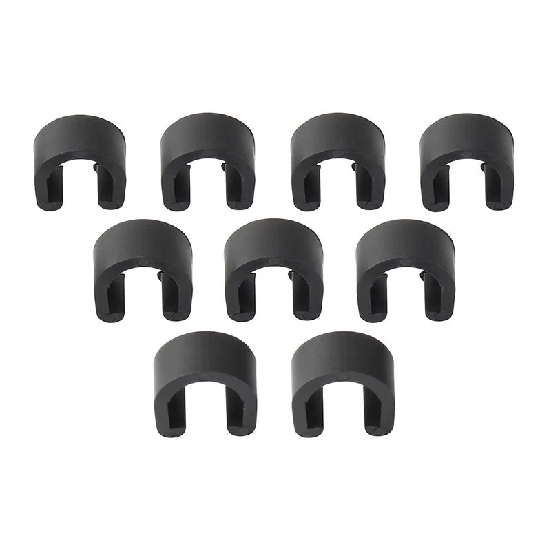 MUQZI 10PCS Bike C-Clips Brake Shift Cable Clamp MTB Road Bike Housing Hose Guide Clamps Shifter Cable Buckle