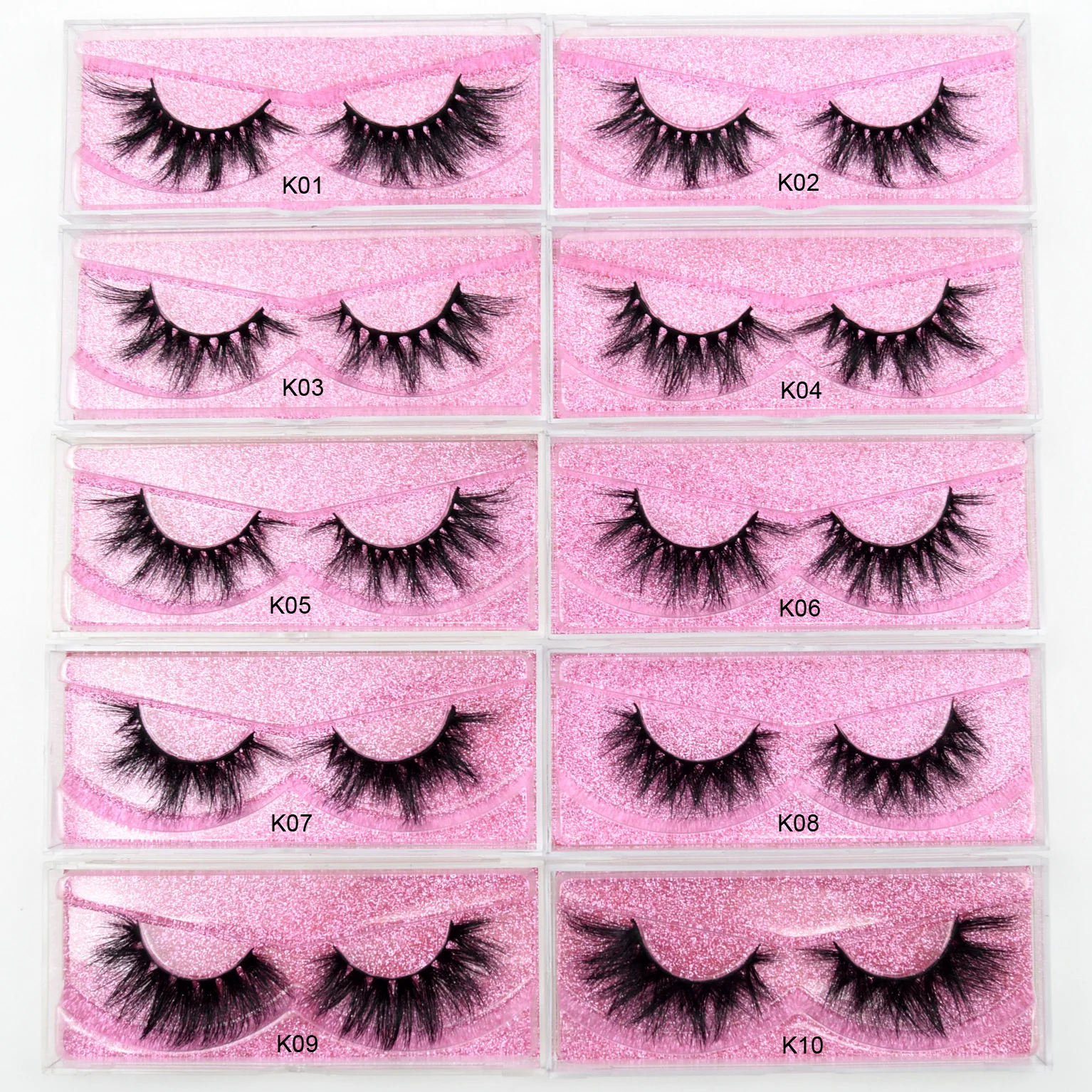 Visofree 5D Mink Eyelashes Handmade Full Strip Lashes Cruelty Free Mink Lashes Luxury Makeup Dramatic 3d mink lashes cilios K01