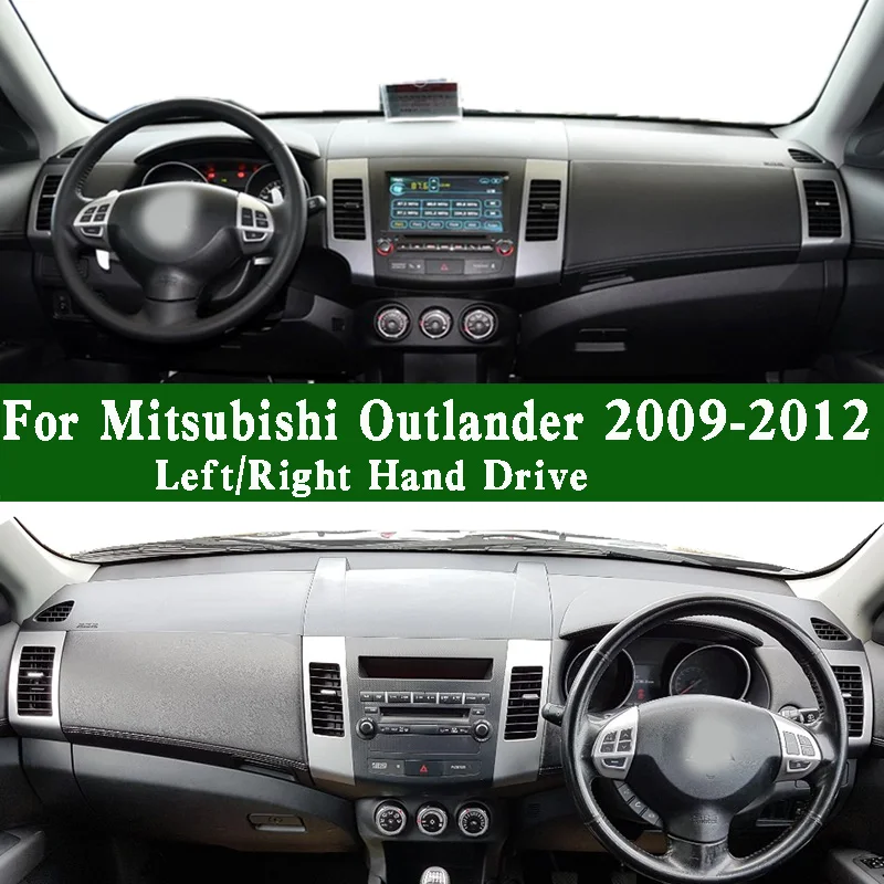 

For Mitsubishi Outlander Mk2 CW5W/6W 2009-12 Dashmat Dashboard Cover Sunscreen Protective Pad Anti-Dirt Proof Dash Mat Ornaments