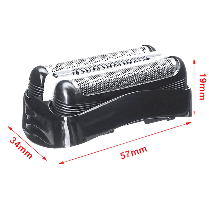 New 32B Black Shaver Foil & Cutter Shaver Head for Braun Series 3 320 330 340 380 390 3090CC 350CC 320S 330S Cassette Mesh Grid