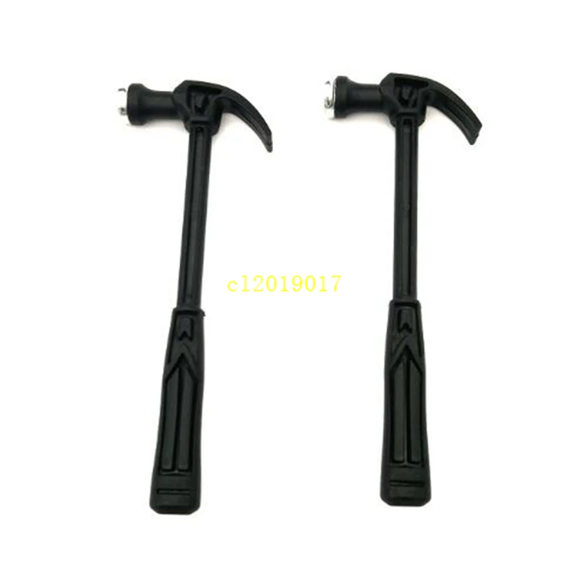 

100Pcs Plastic Handle Mini Claw Hammer Woodworking Nail Puncher Claw Hammer Household Emergency Rescue Tool