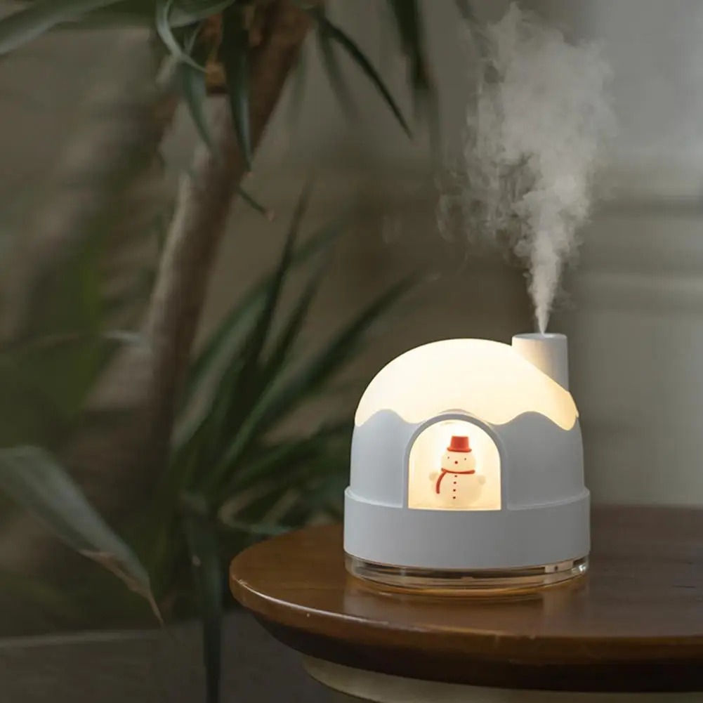 Mini Humidifier Wide Application Cool Mist Humidifier Practical Low Noise  Practical Lovely Snow House Cool Mist Humidifier