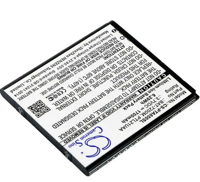 cameron sino 1700mah battery for PANTECH IM-A810S IM-A830S Vega IM-A850K PTL21 Q R3 Racer 2 LTE BAT-7200M PTL21UAA