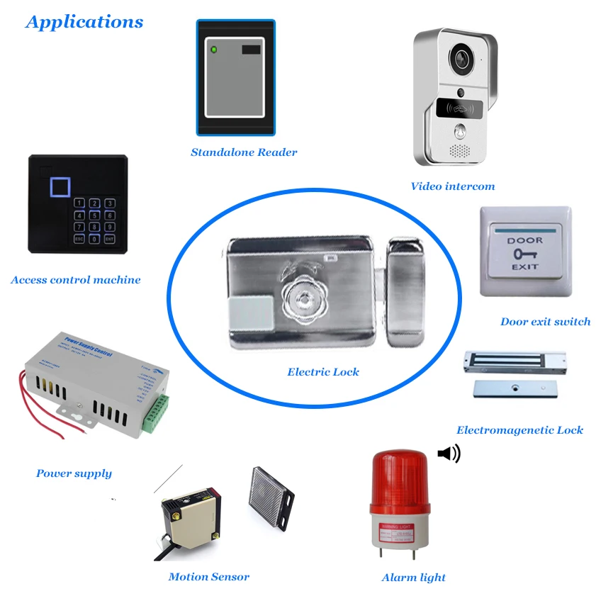 Wifi Smart Lock eWelink Electric Lock Remote Unlock 12V Powered Key autolock Use with Motion Sensor Video intercom Exit switch