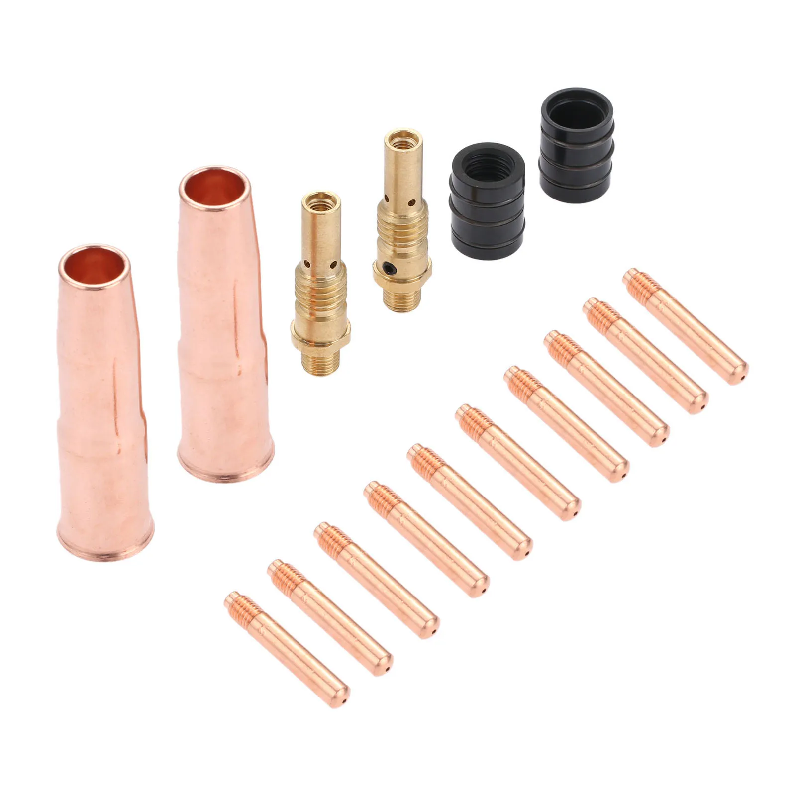 16pcs MIG Welding Gun Accessory Kit Contact Tips 14-35 0.035